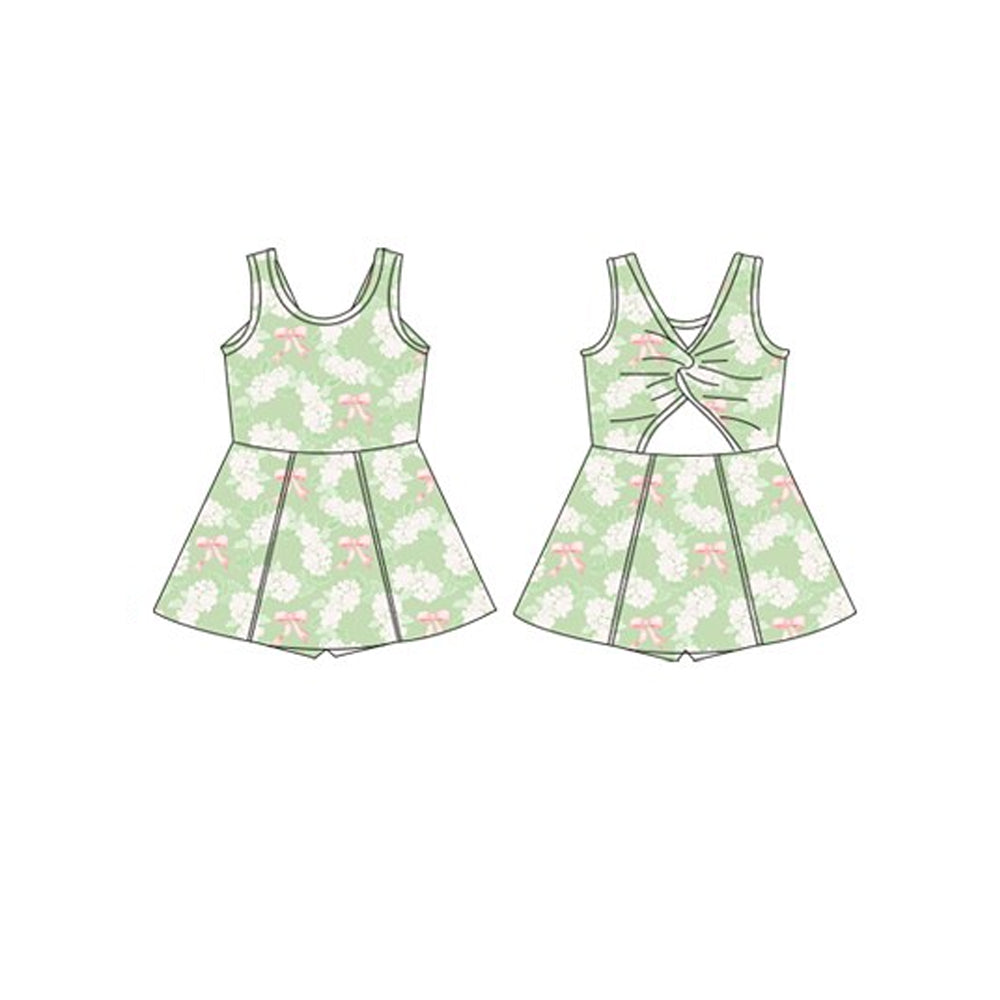 GSD2116 preorder bow yoga flowers western girl summer dress