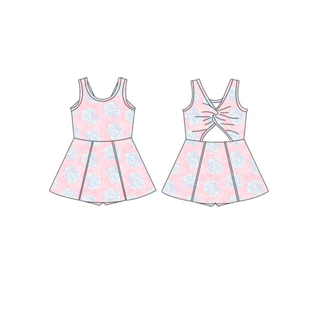 GSD2117 preorder bow yoga flowers western girl summer dress