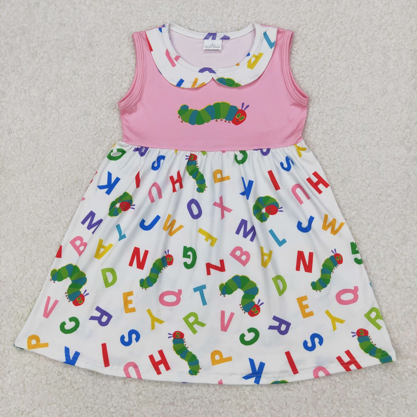 GSD2152  caterpillar back to school girl summer dress 202503 RTS