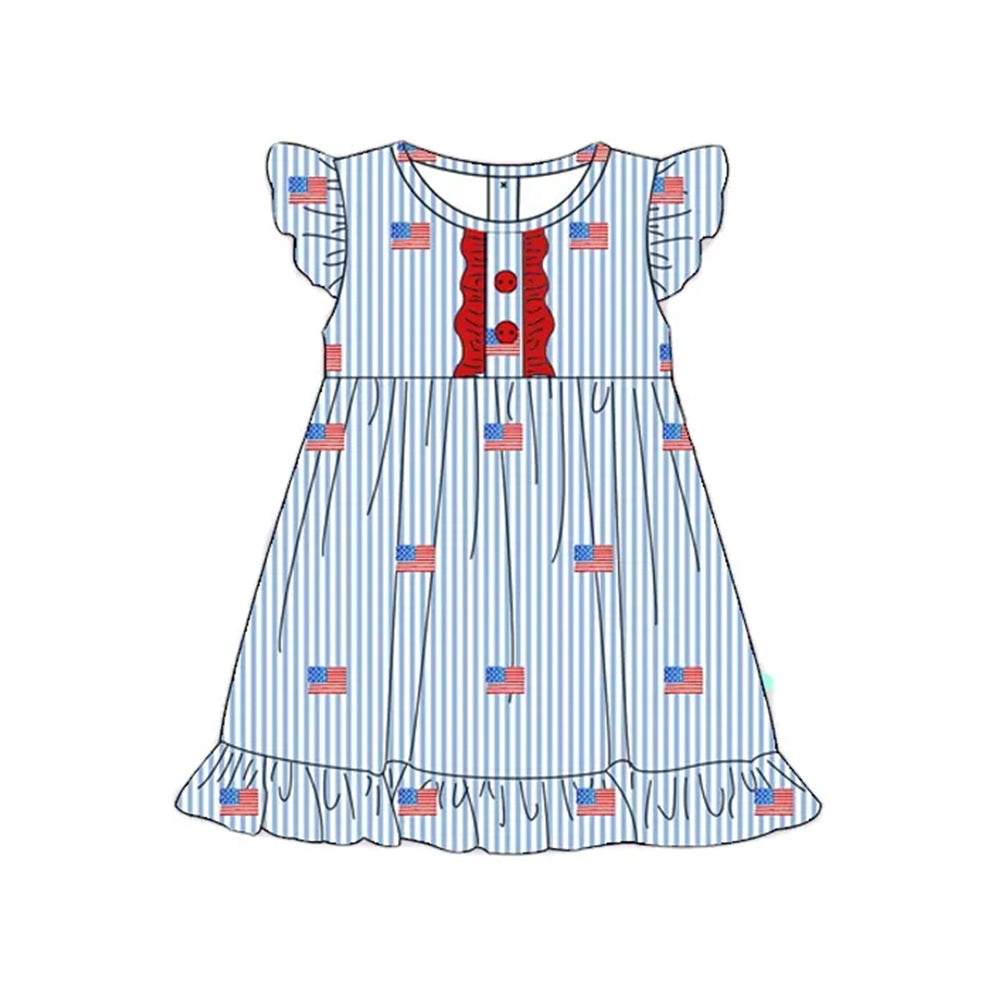 GSD2196 preorder 4th july western girl summer dress 202503