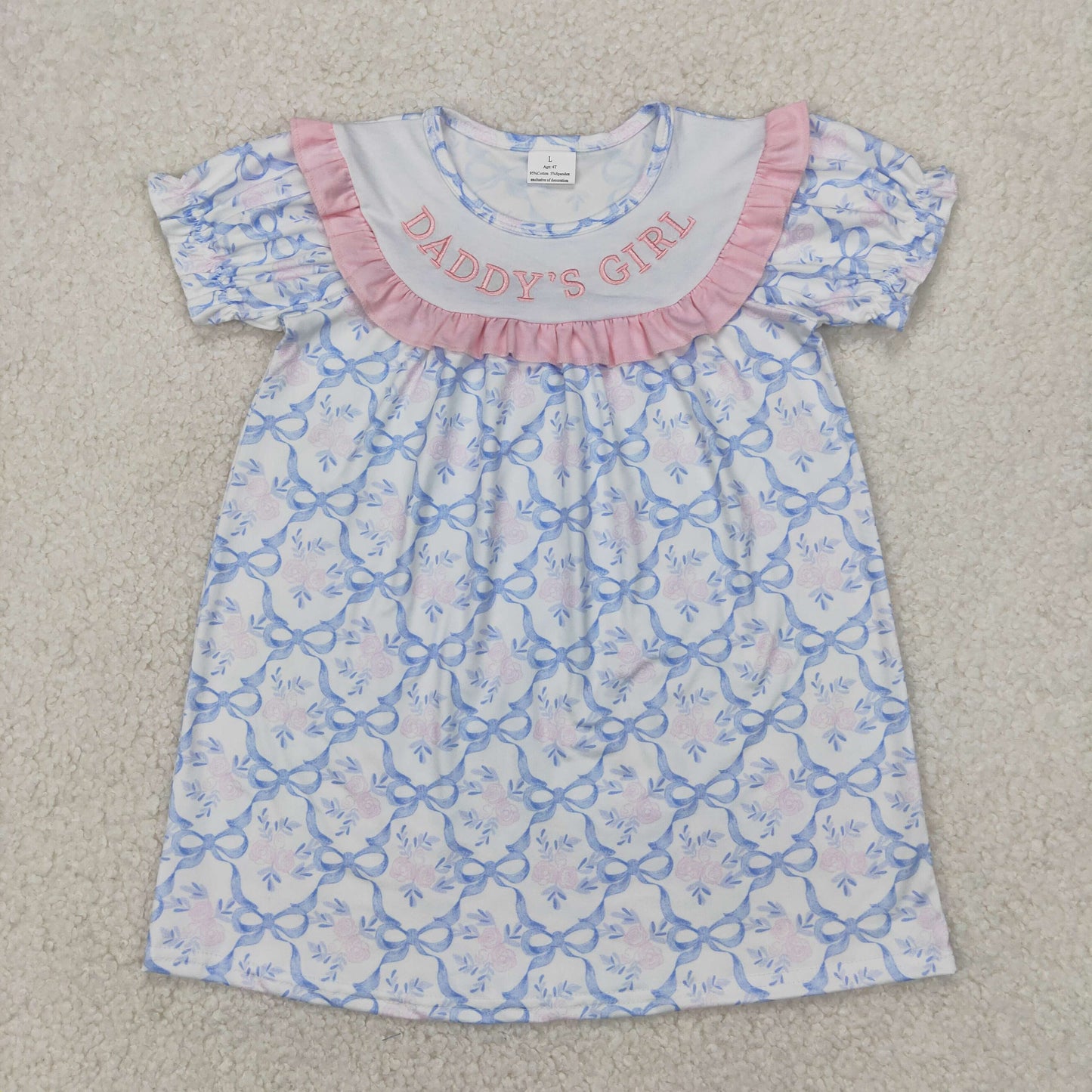 GSD2226 embroidery daddy's girl western girl summer outfit 202504 RTS
