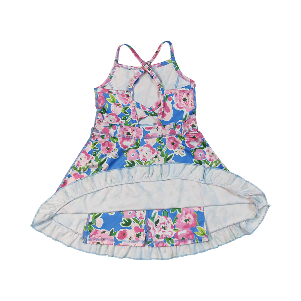 GSD2284 flower yoga flower girl skirt dress 202507 RTS