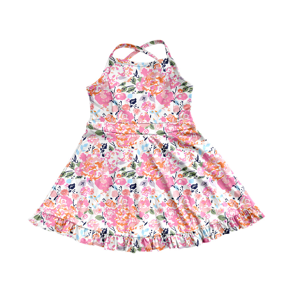 GSD22786 flower yoga flower girl skirt dress 202503 preorder