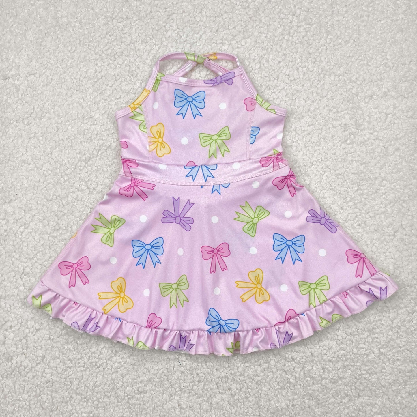 GSD2294 bow yoga flower girl skirt outfit 202504 RTS