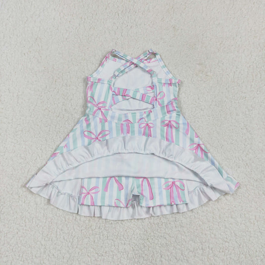 GSD2297 bow yoga  girl skirt Dress 202504 RTS