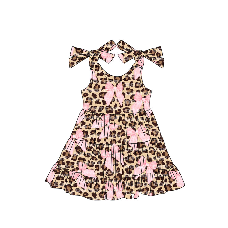 GSD2300 preorder bow leopard western girl summer outfit 202503