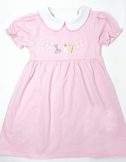 GSD2304  back to school pencil bow girl dress 202503 preorder