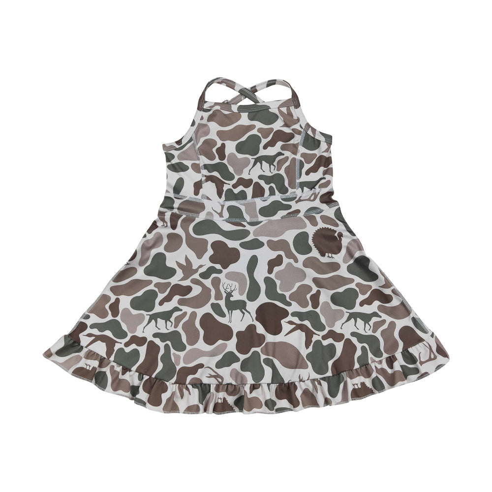GSD2311 camo yoga girl skirt DRESS 202508 RTS