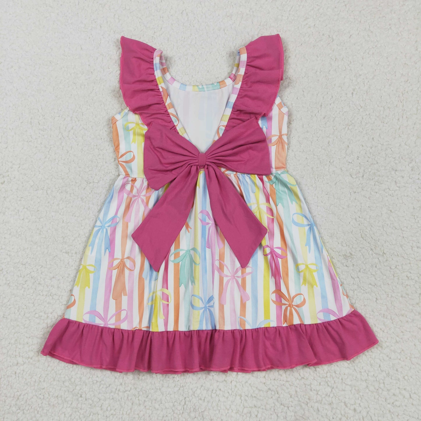 GSD2322 bow western girl summer dress 202505 RTS