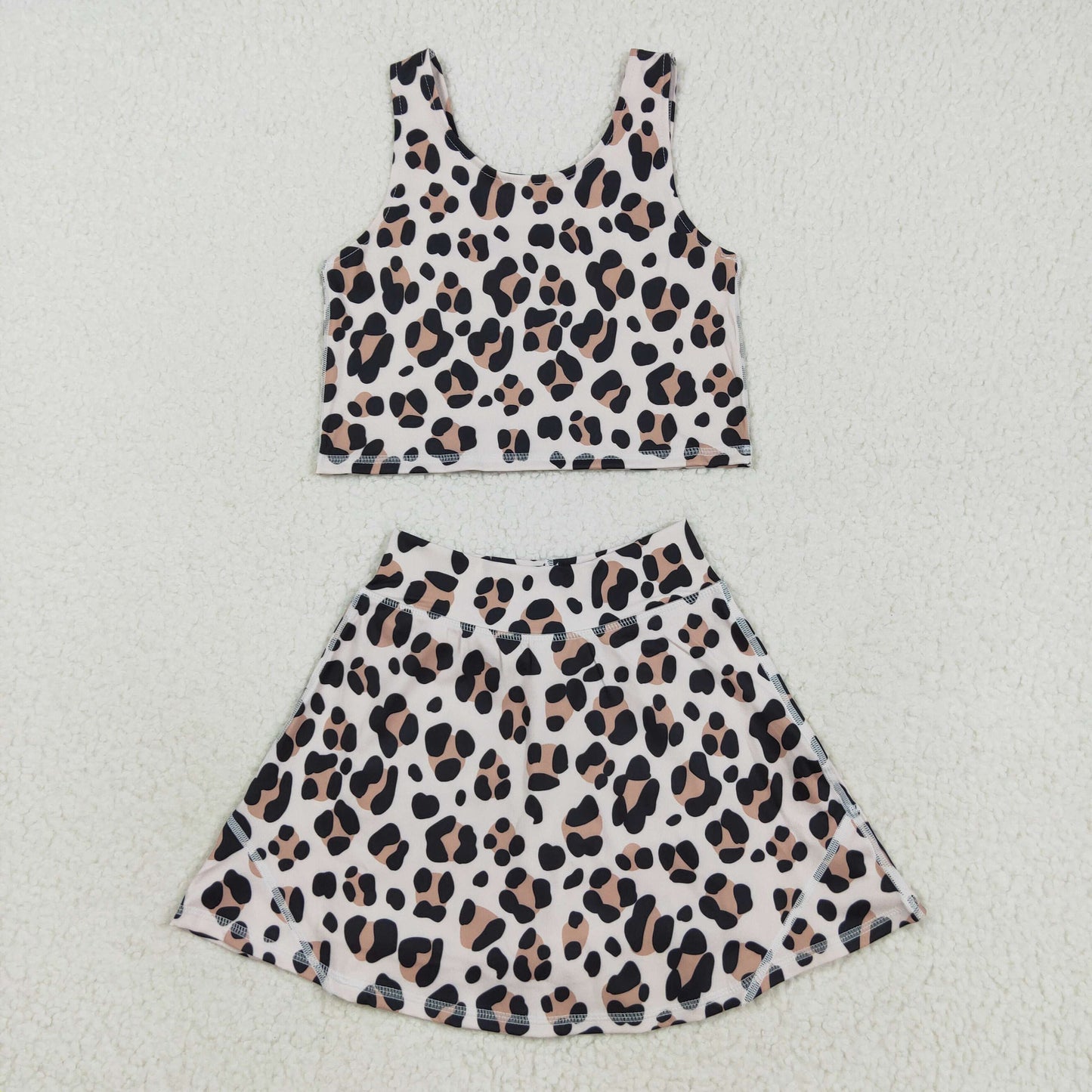 GSD2327 yoga leopard girl dress 202508 RTS