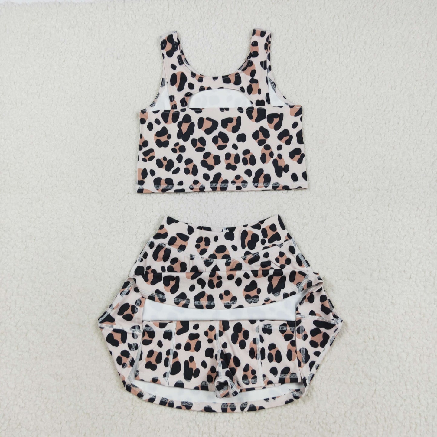GSD2327 yoga leopard girl dress 202508 RTS