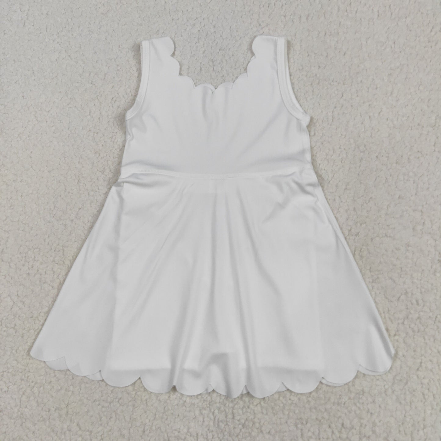 GSD2370 yoga white girl dress 202505 RTS