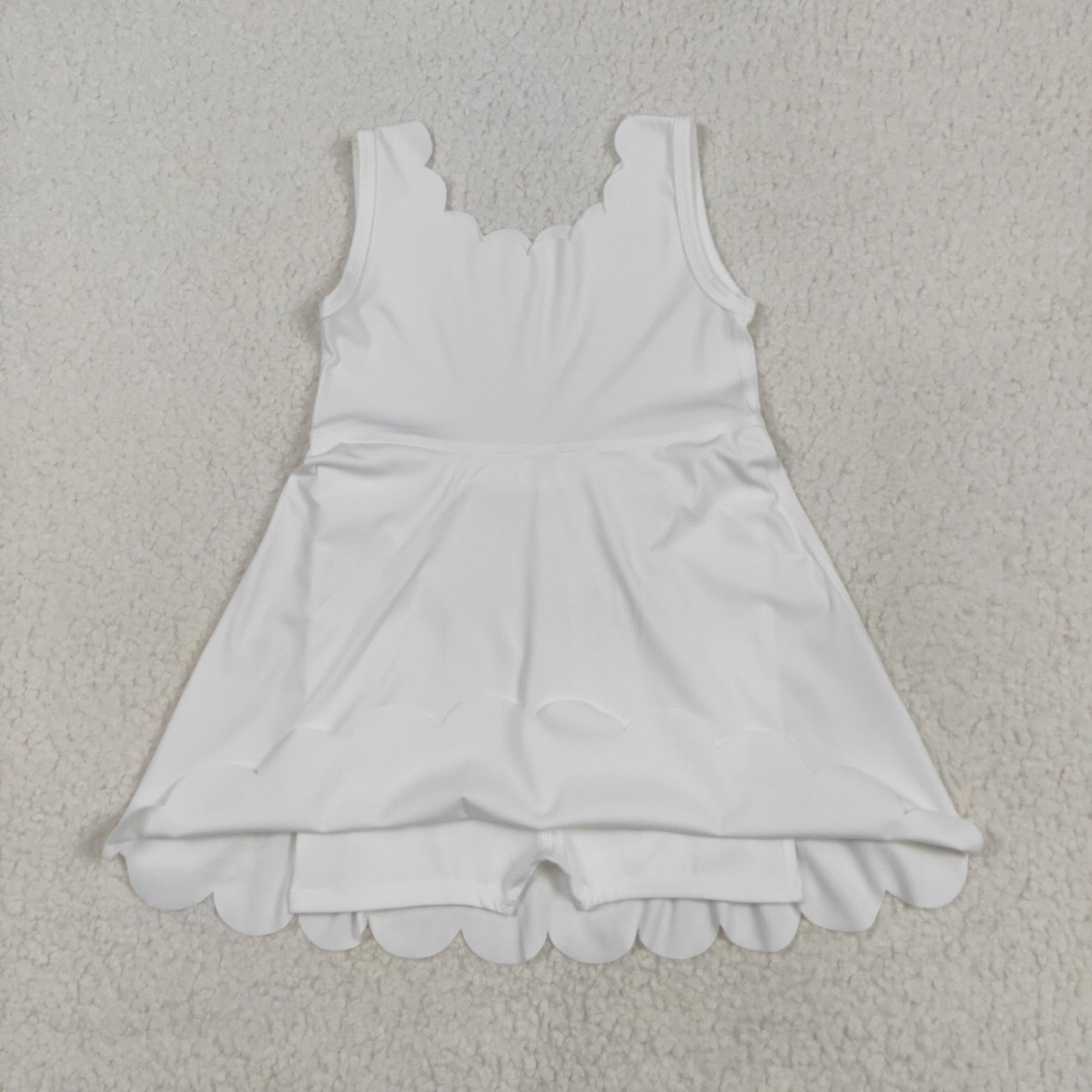 GSD2370 yoga white girl dress 202505 RTS