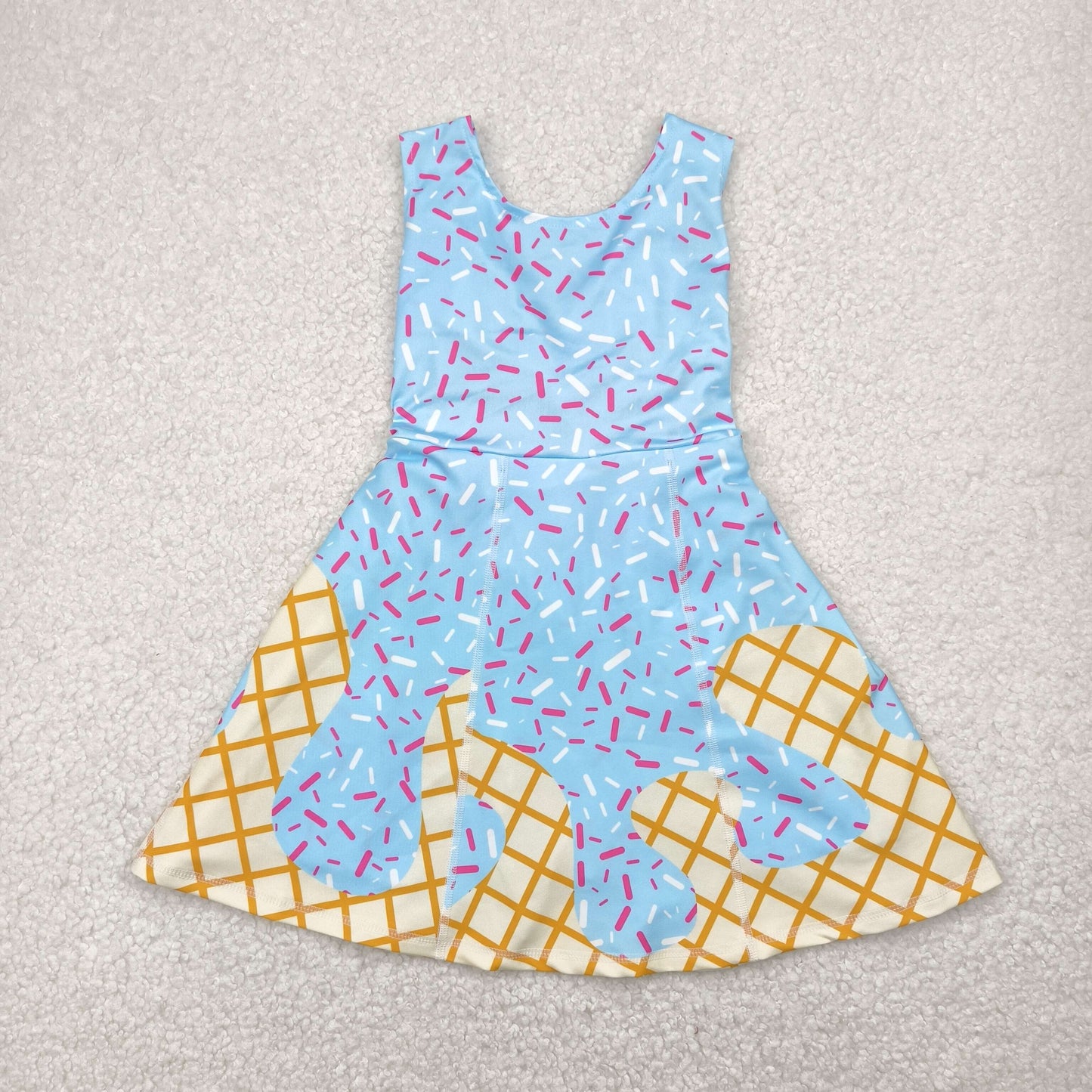 GSD2380 yoga ice cream shorts girl summer dress RTS Free shipping order $100+