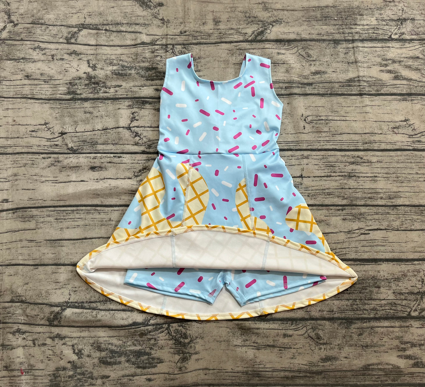 GSD2380 yoga ice cream shorts girl summer dress 202504 preorder