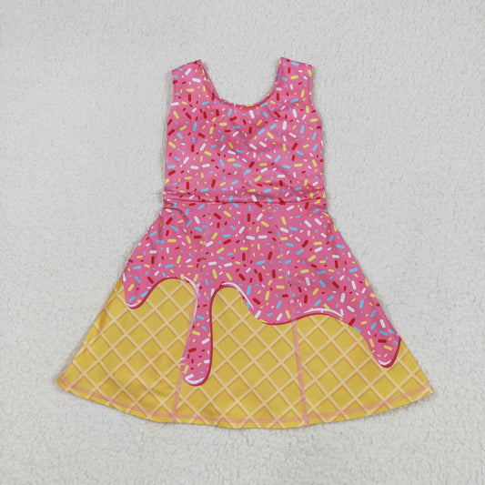 GSD2417  yoga  ice cream shorts girl summer dress 202506 RTS