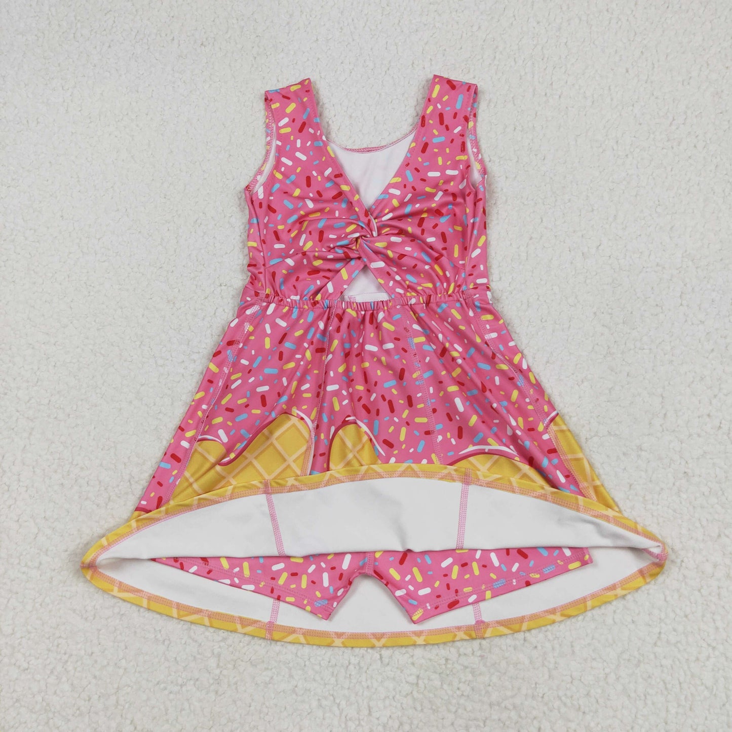 GSD2417  yoga  ice cream shorts girl summer dress 202506 RTS