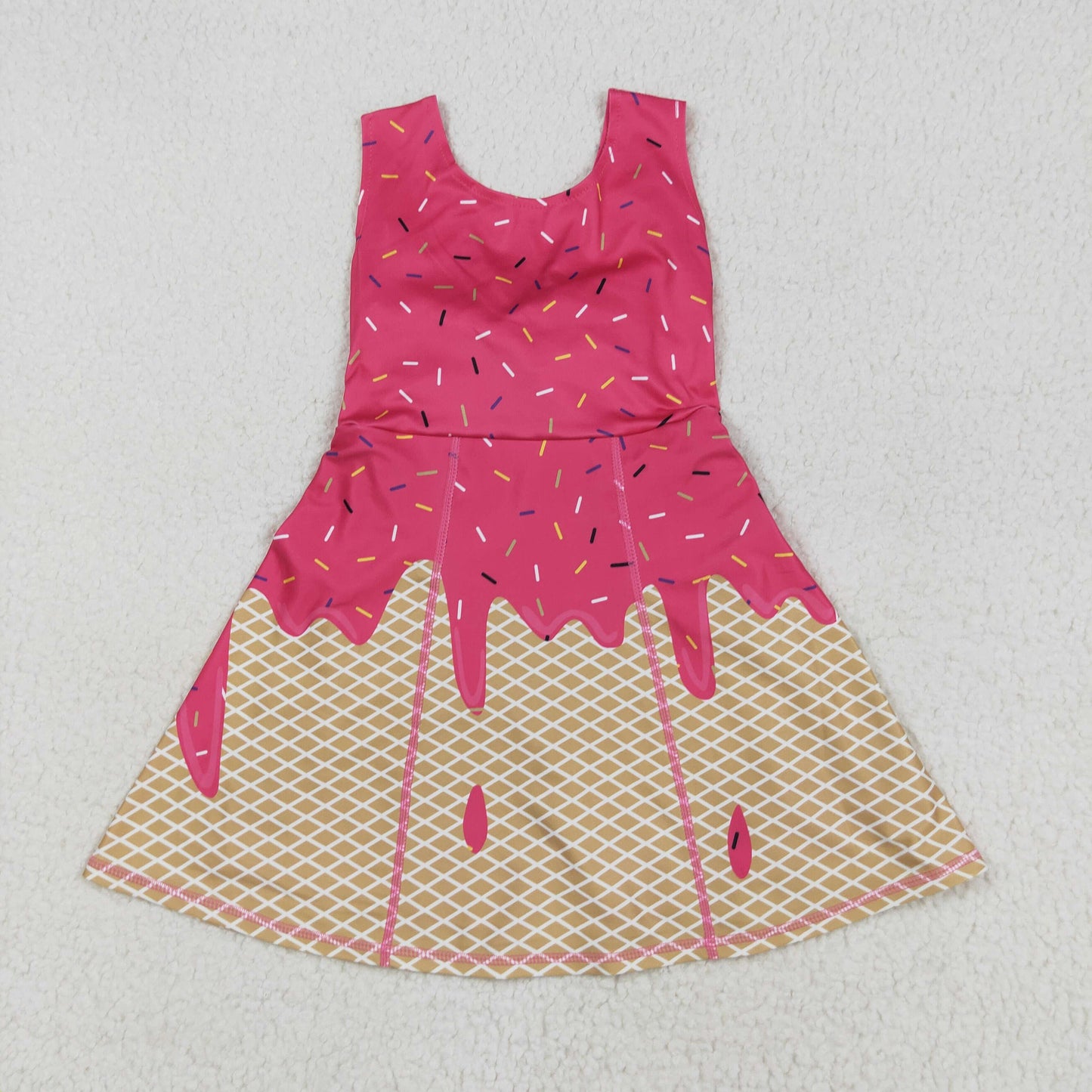 GSD2427 yoga ice cream shorts girl summer dress 202507 RTS