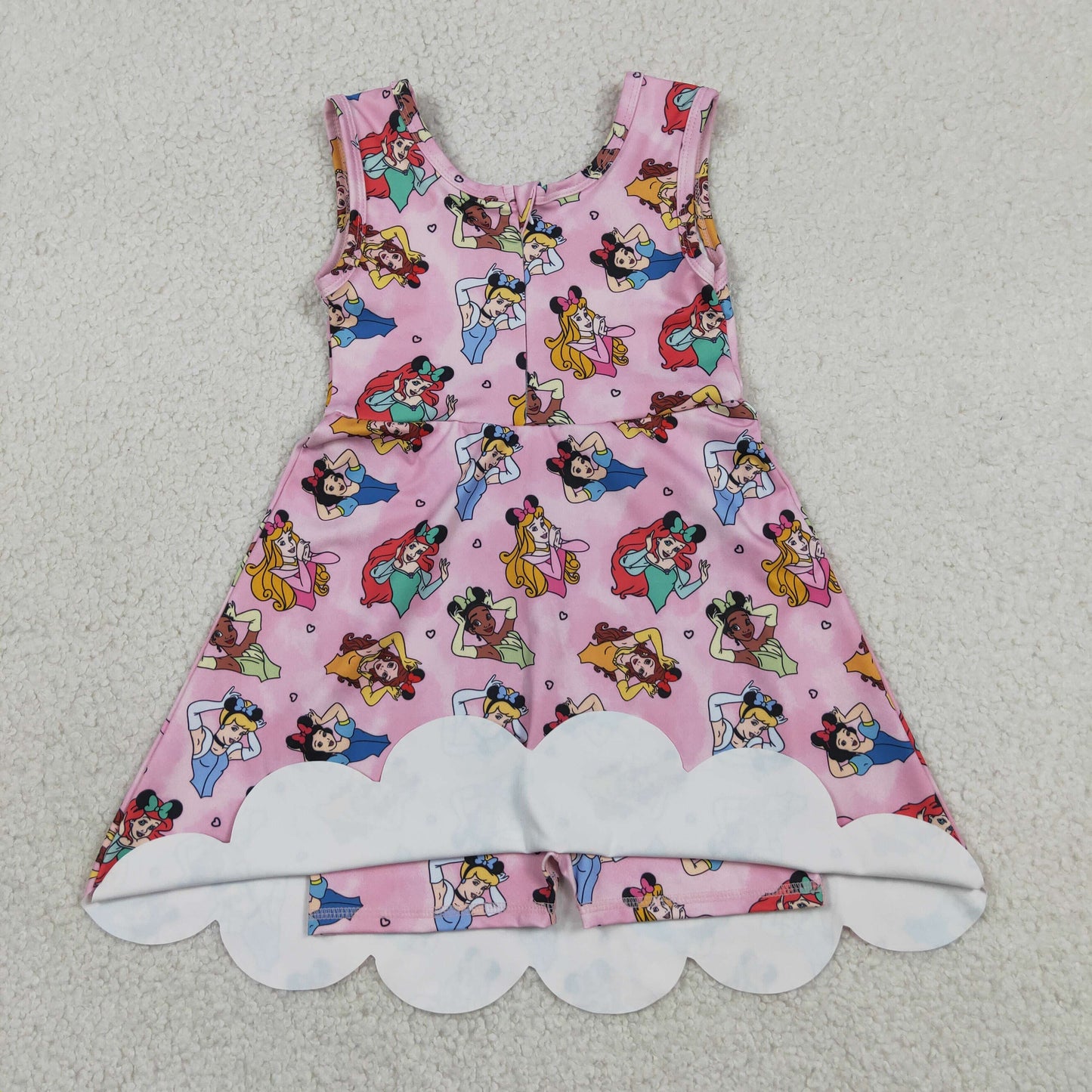 GSD2491 yoga solid color bow girl summer dress 202605 RTS