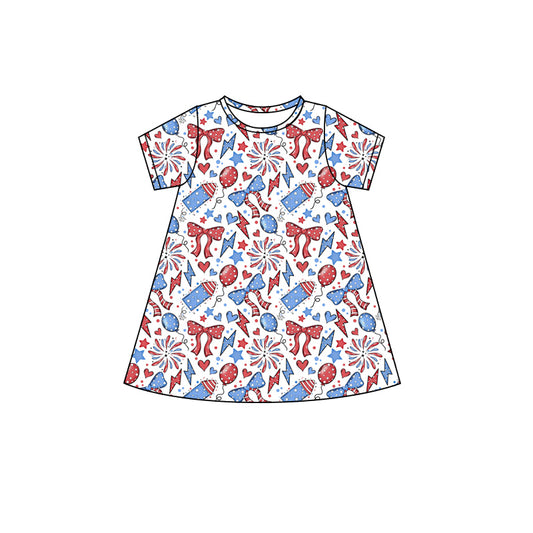GSD2500 4th July girl summer dress 202504 preorder