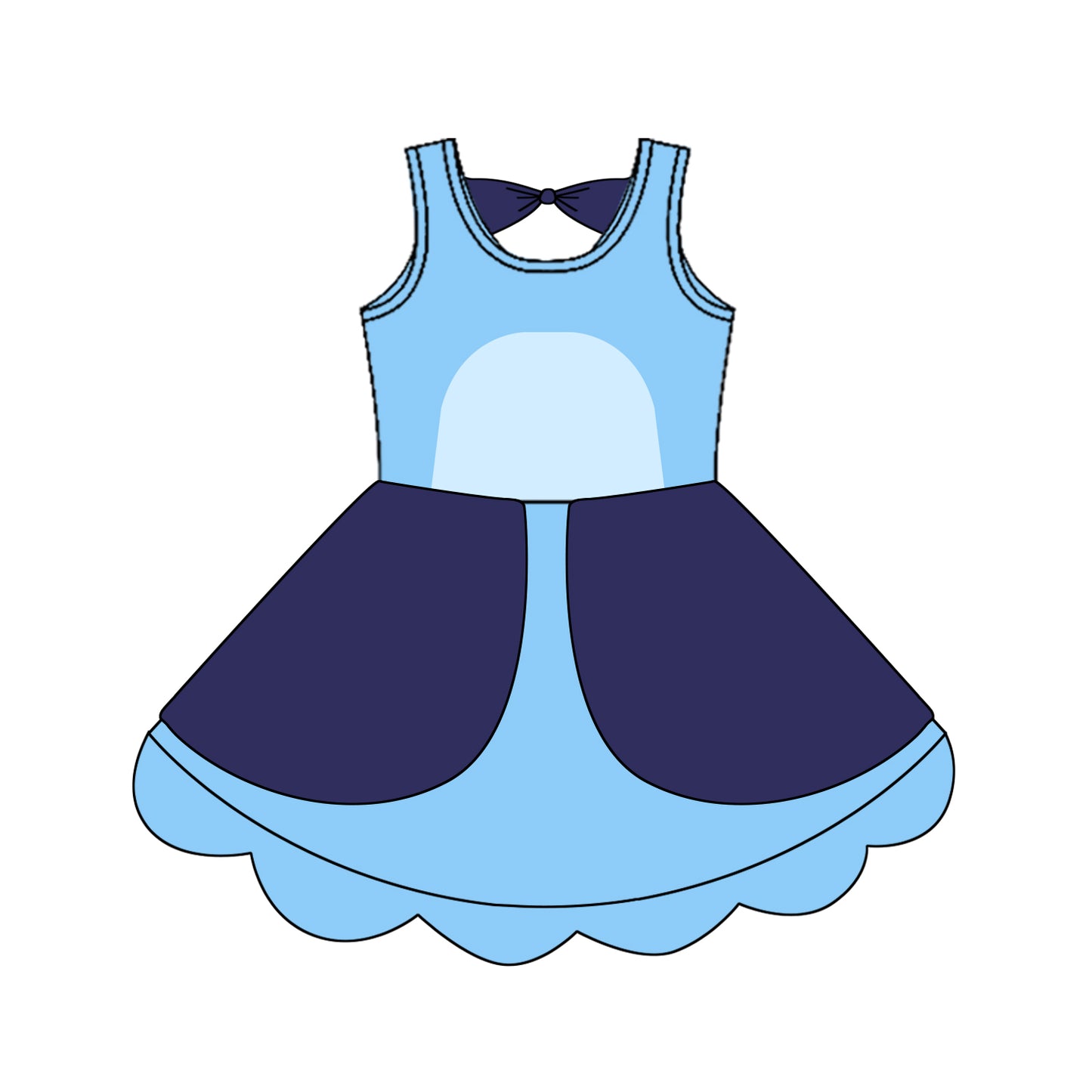GSD2515 bluey girl summer dress 202504 preorder