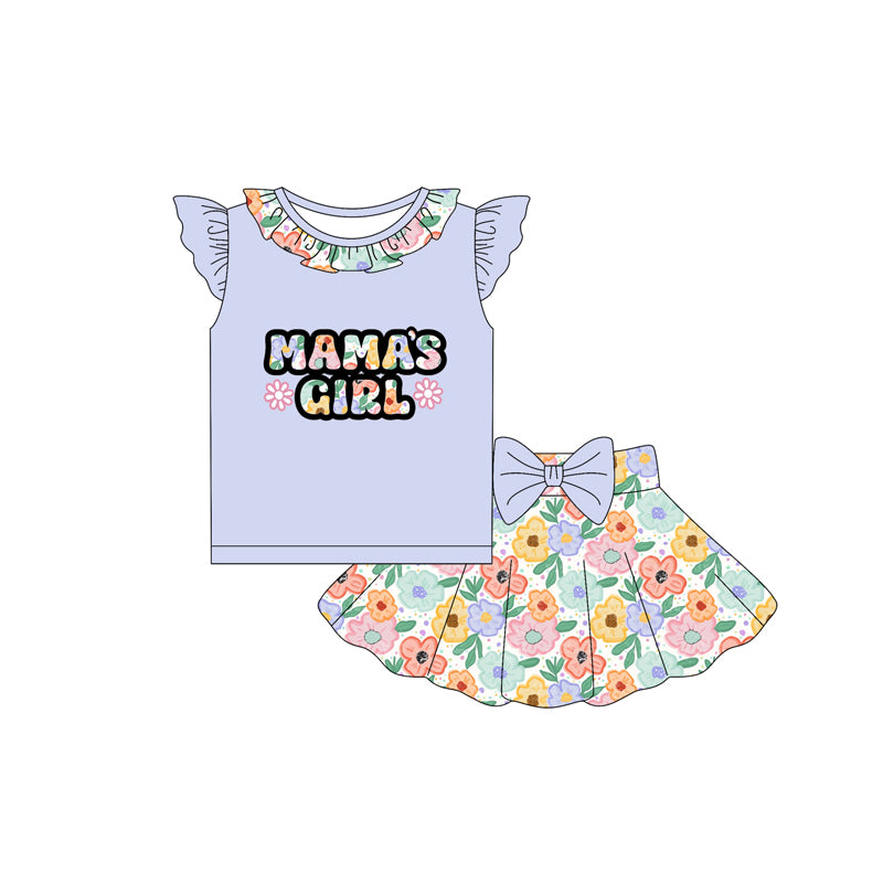 GSD2529 preorder flowers western mama's girl summer outfit 202504(复制)