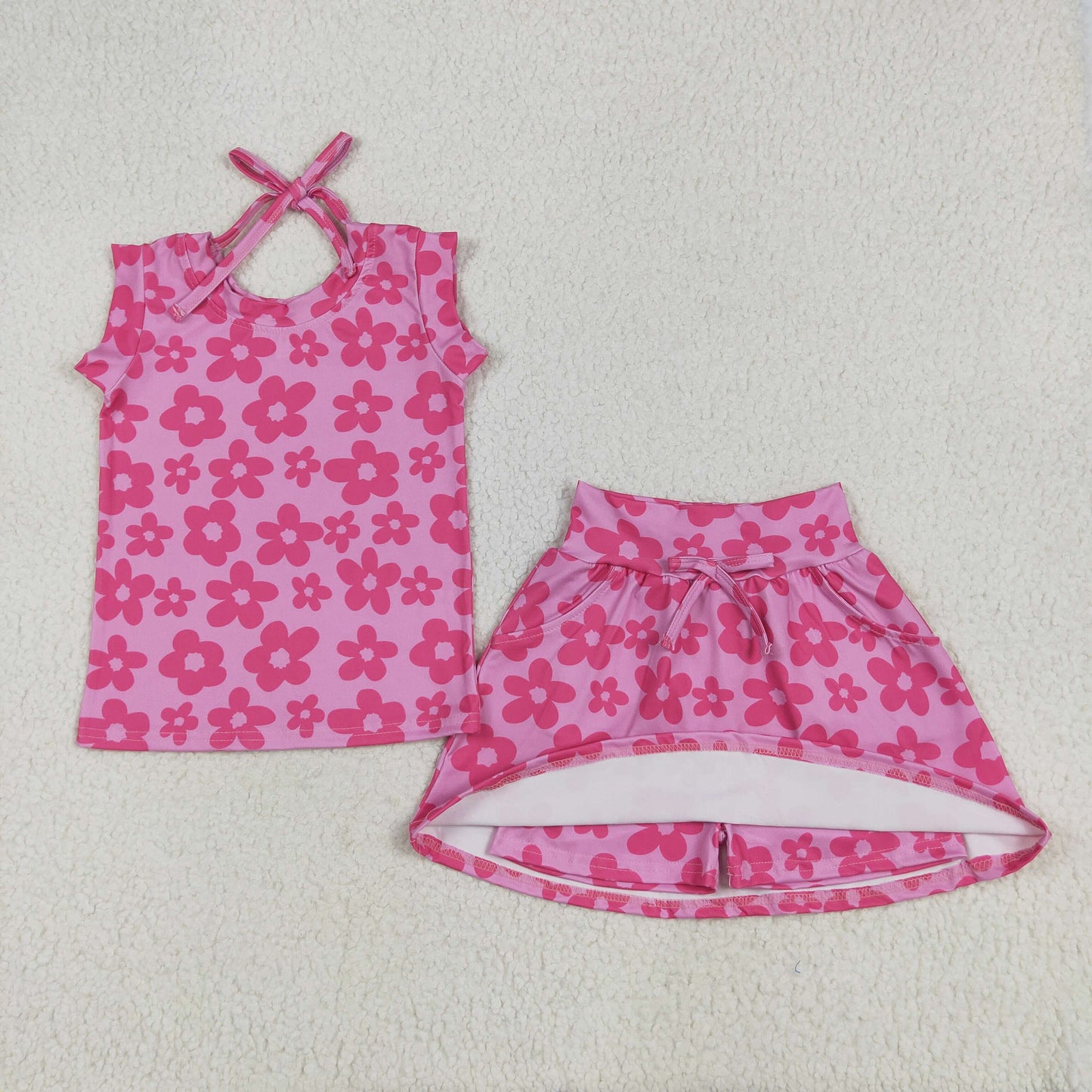 GSD2583 flowers western girl summer outfit 202506 RTS