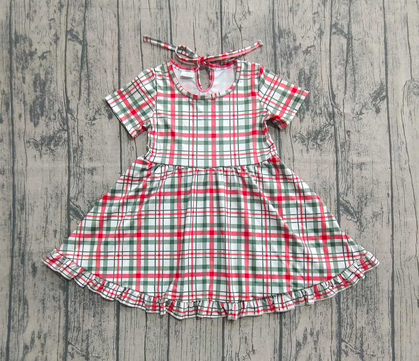 GSD2613 plaid girl summer dress 202507 preorder