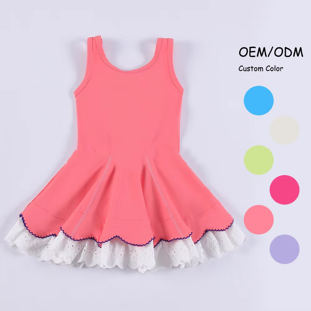 GSD2683 solid color yoga girl dress 202506 preorder