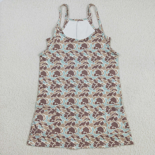 GSD2734 adult yoga bow clothes dress  polyester XS S M L XL 202507  Sibling  RTS