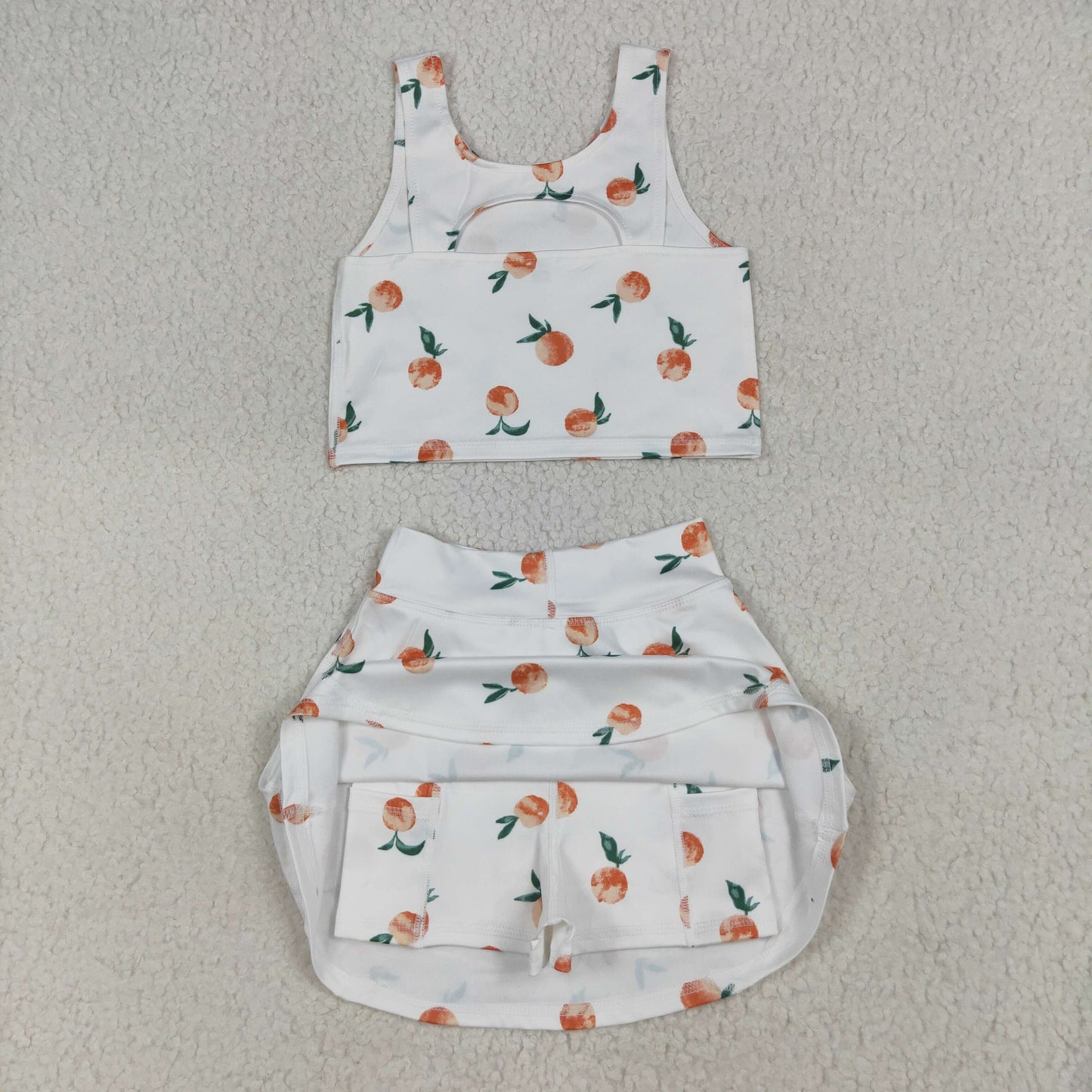 GSD2738 原sku-GSD0993 yoga girl summer skirt outfit 202507 RTS