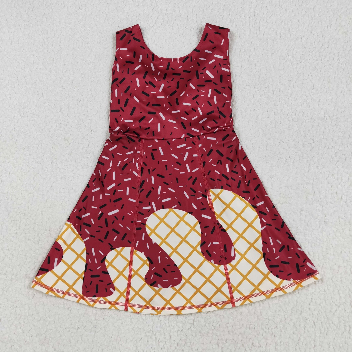 GSD2749 yoga ice cream shorts girl summer dress 202507 RTS