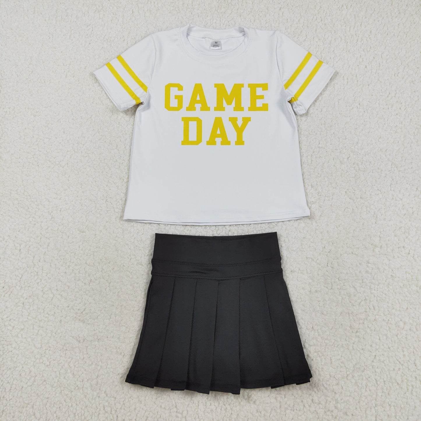 GSD2760 vinyl Yoga westen Game day skirt girl dress OUTFIT 202508 RTS
