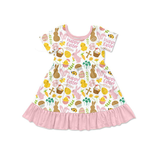 GSD2841 Easter BUNNY girl  dress 202509 preorder