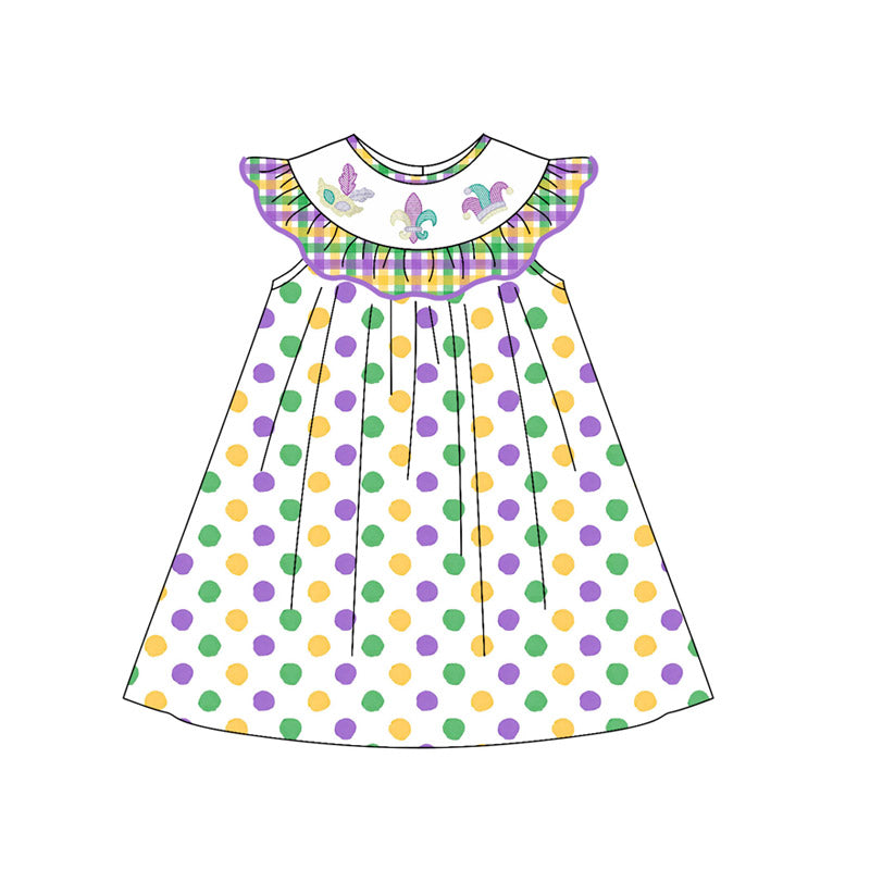 GSD2847 Mardi Gras me girl dress 202509 preorder