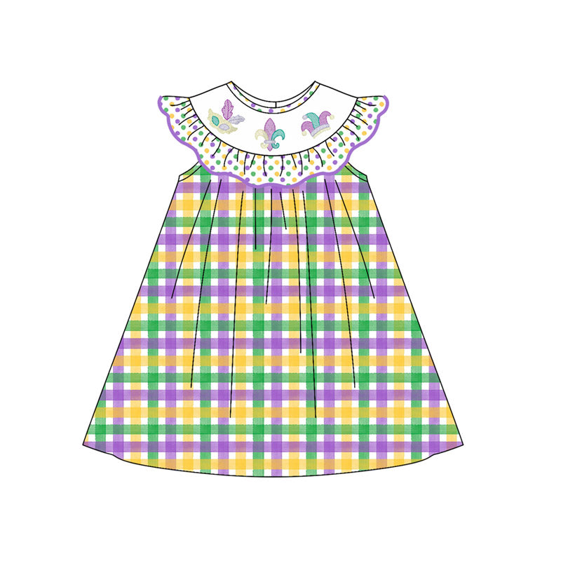 GSD2849 Mardi Gras me girl dress 202509 preorder