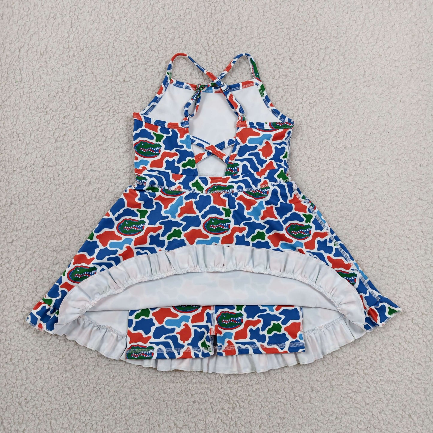 GSD3589 Yoga alligator kids girl dress 202607 rts