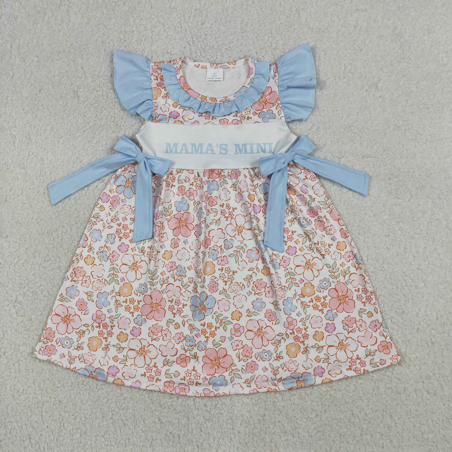GSD3648 mama's mini bow girl dress 202603 RTS