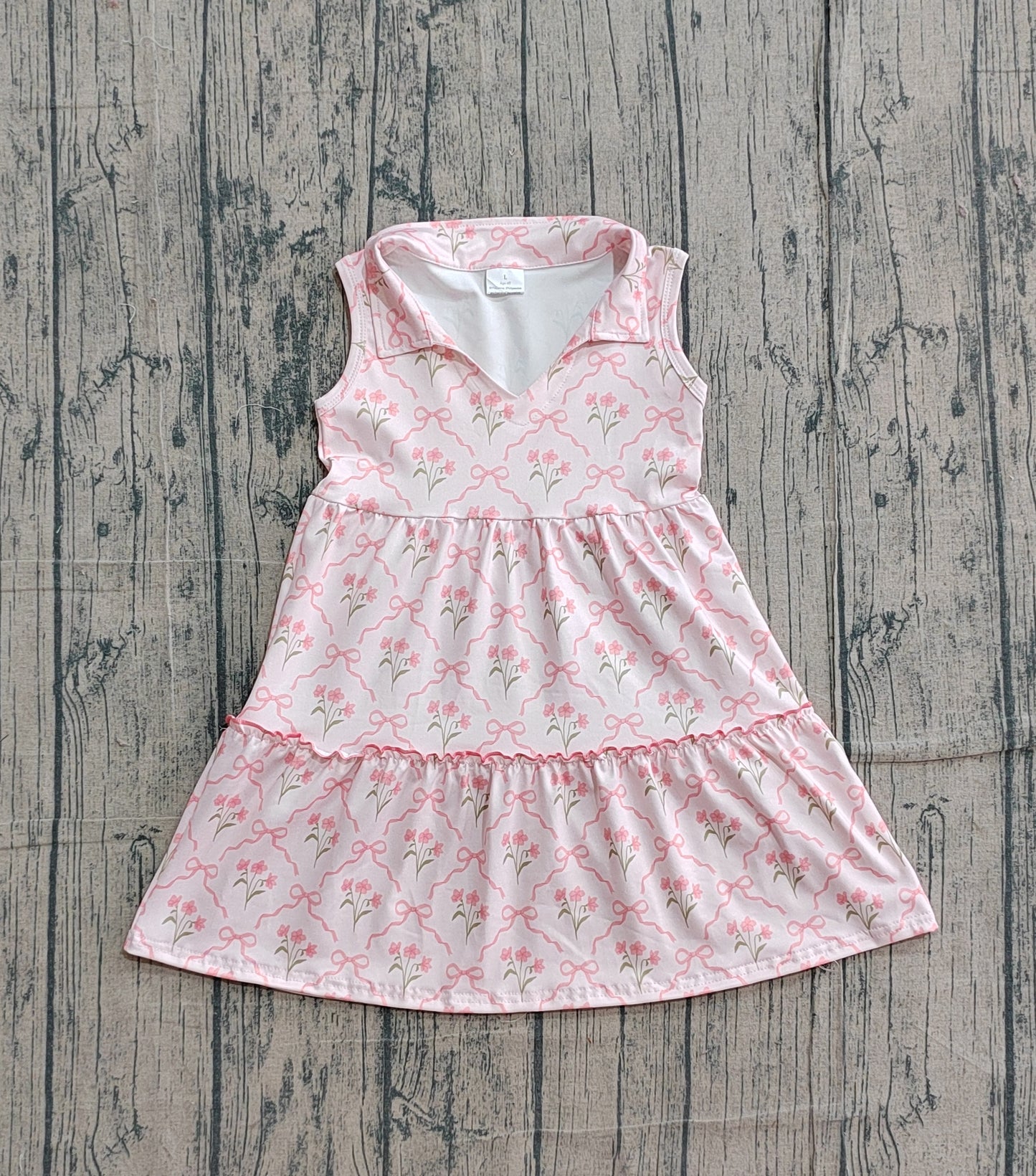 GSD3678 western FLOWERS girl dress 202603 RTS