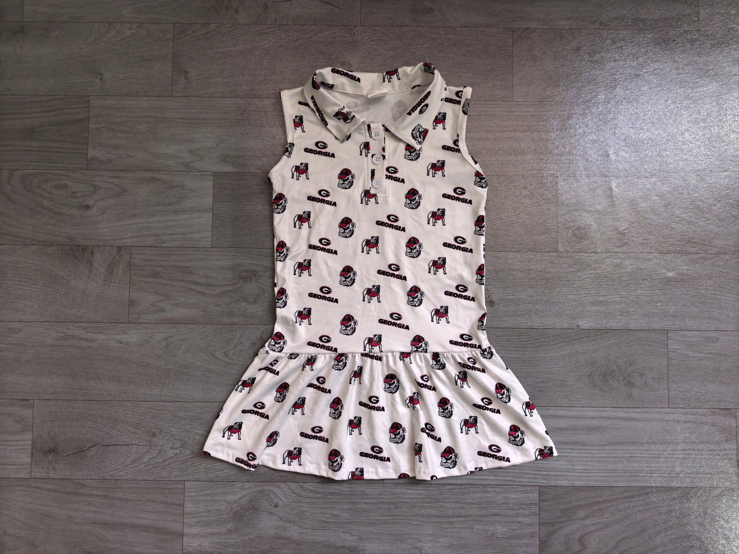 GSD3865 Georgia team girl dress 202605 preorder