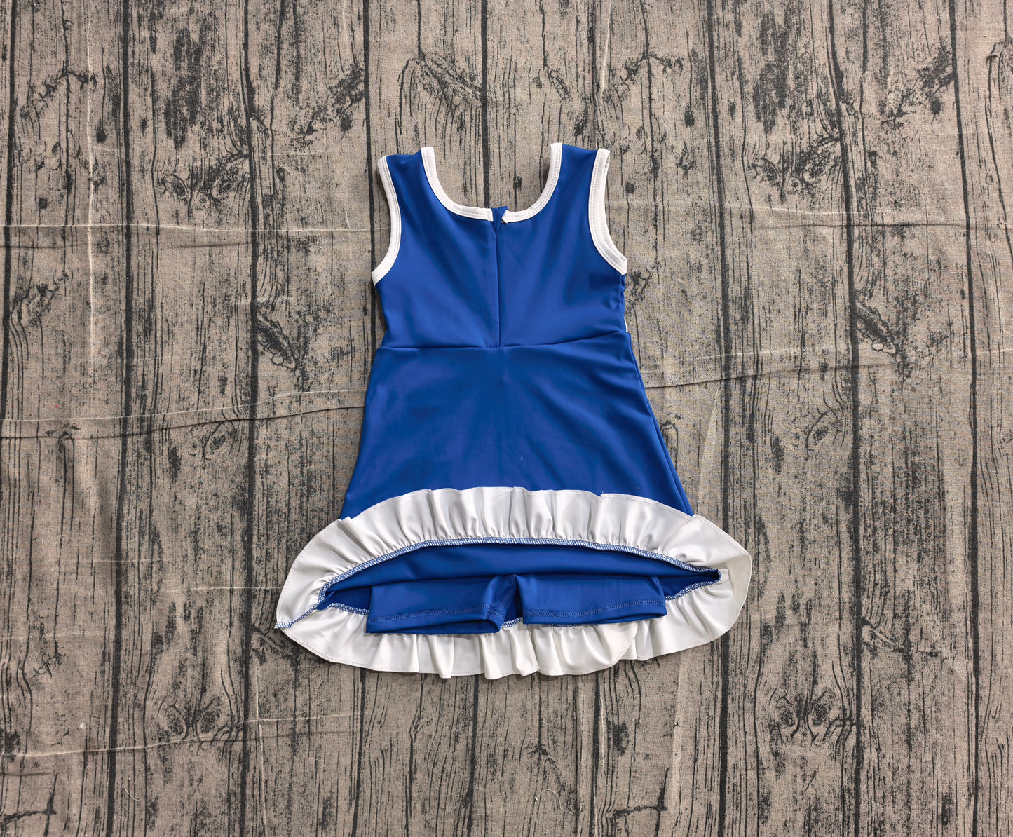 GSD4141 YOGA preorder blue solid Princess cartoon girl dress ruffle