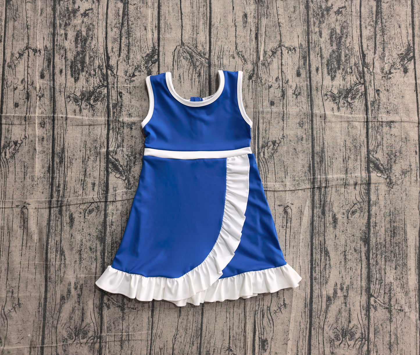 GSD4141 YOGA preorder blue solid Princess cartoon girl dress ruffle