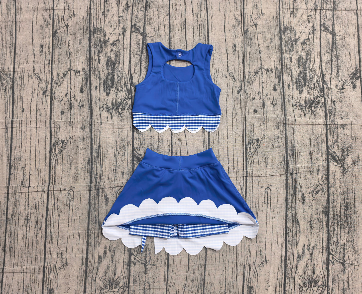GSD4177 yoga BLUE sports girl outfit skirt 202605 preorder