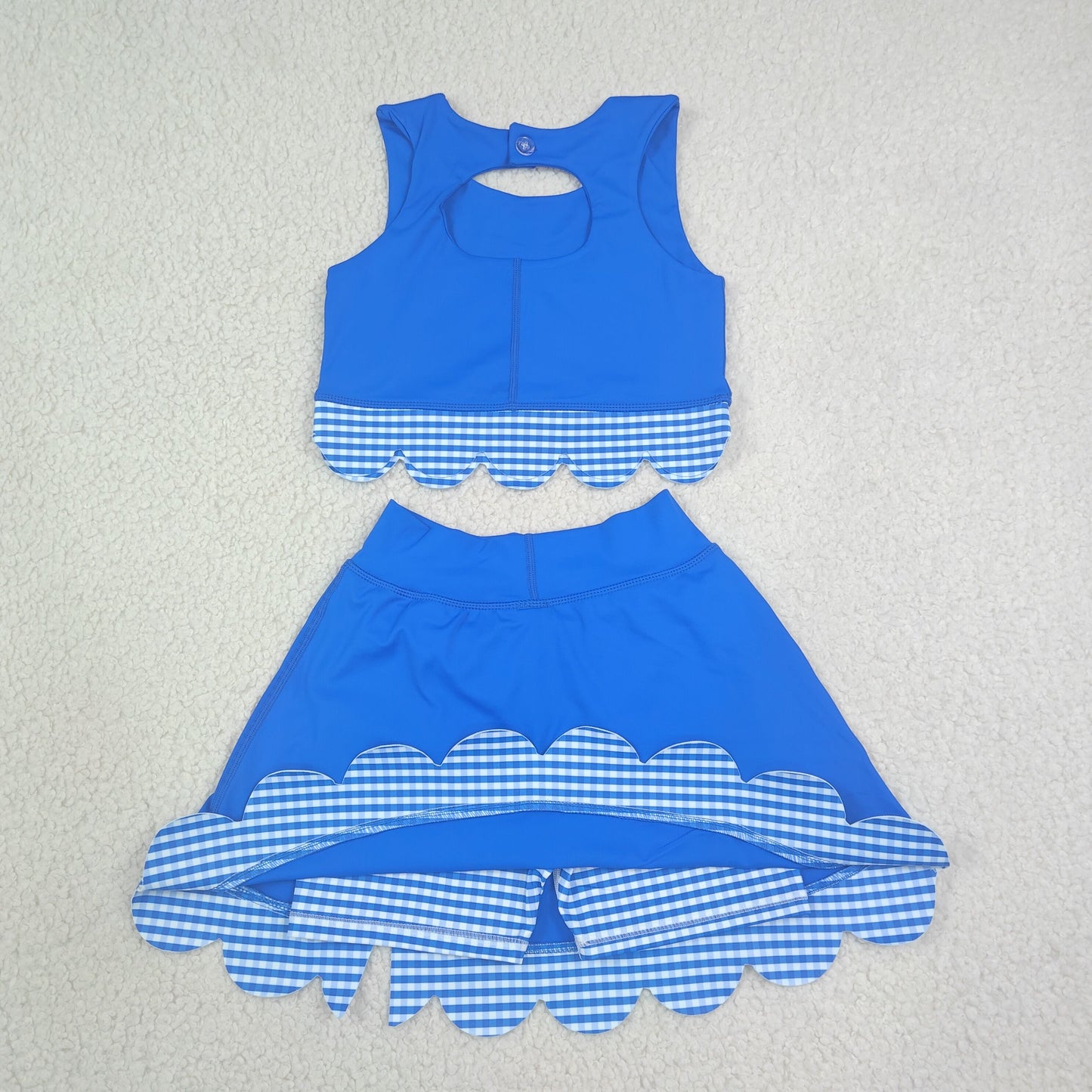 GSD4177 yoga BLUE sports girl outfit skirt 202607 RTS