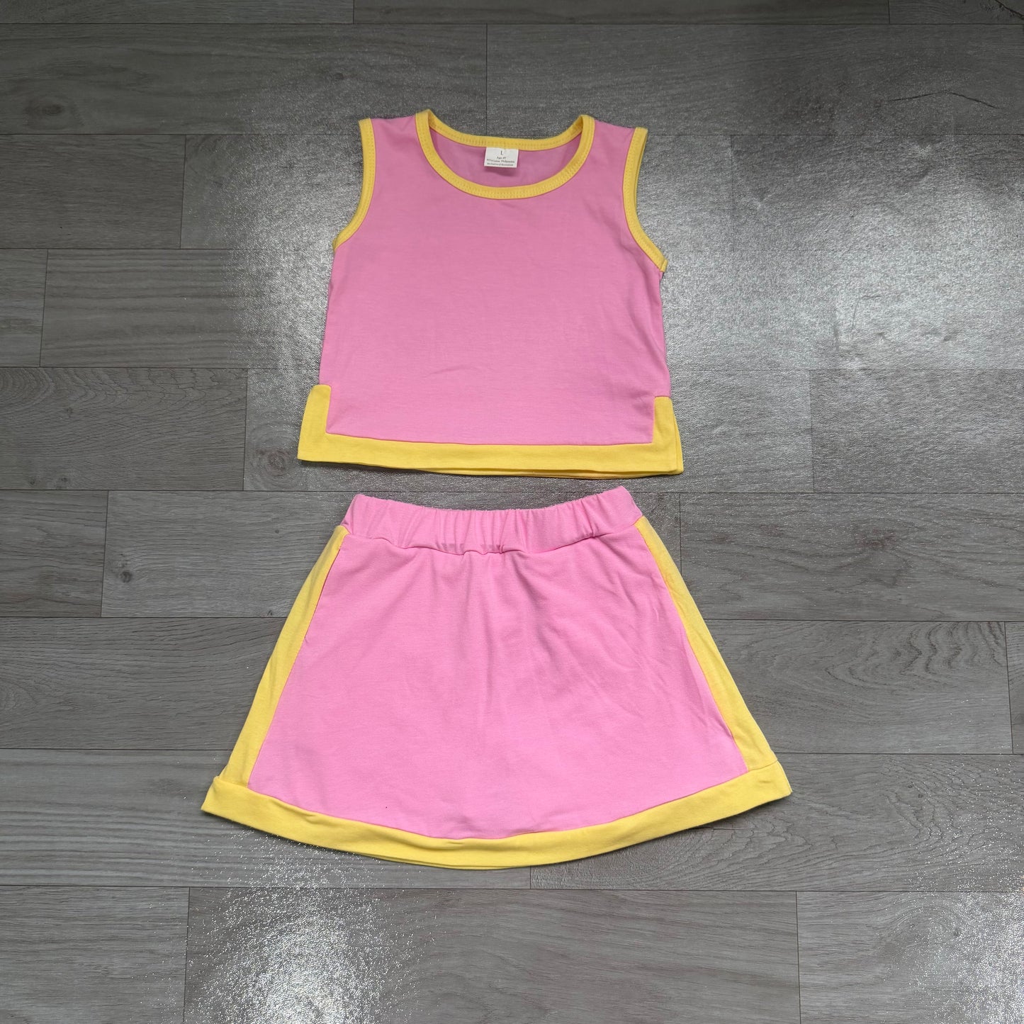 GSD4187 YOGA PINK skort girl outfit 202607 PREORDER