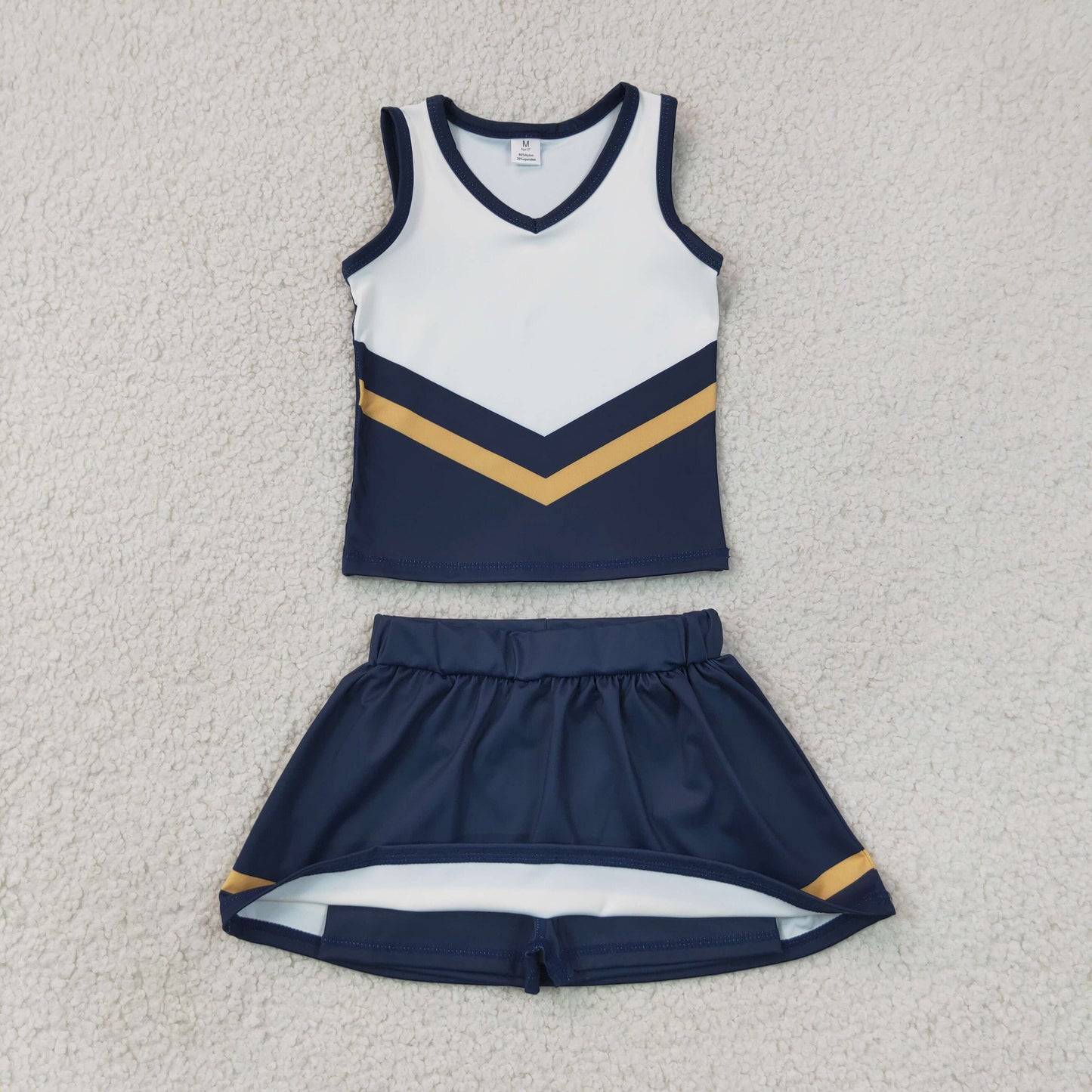 GSD4189 YOGA BLUE YELLOW T team skort girl outfit 202607 RTS