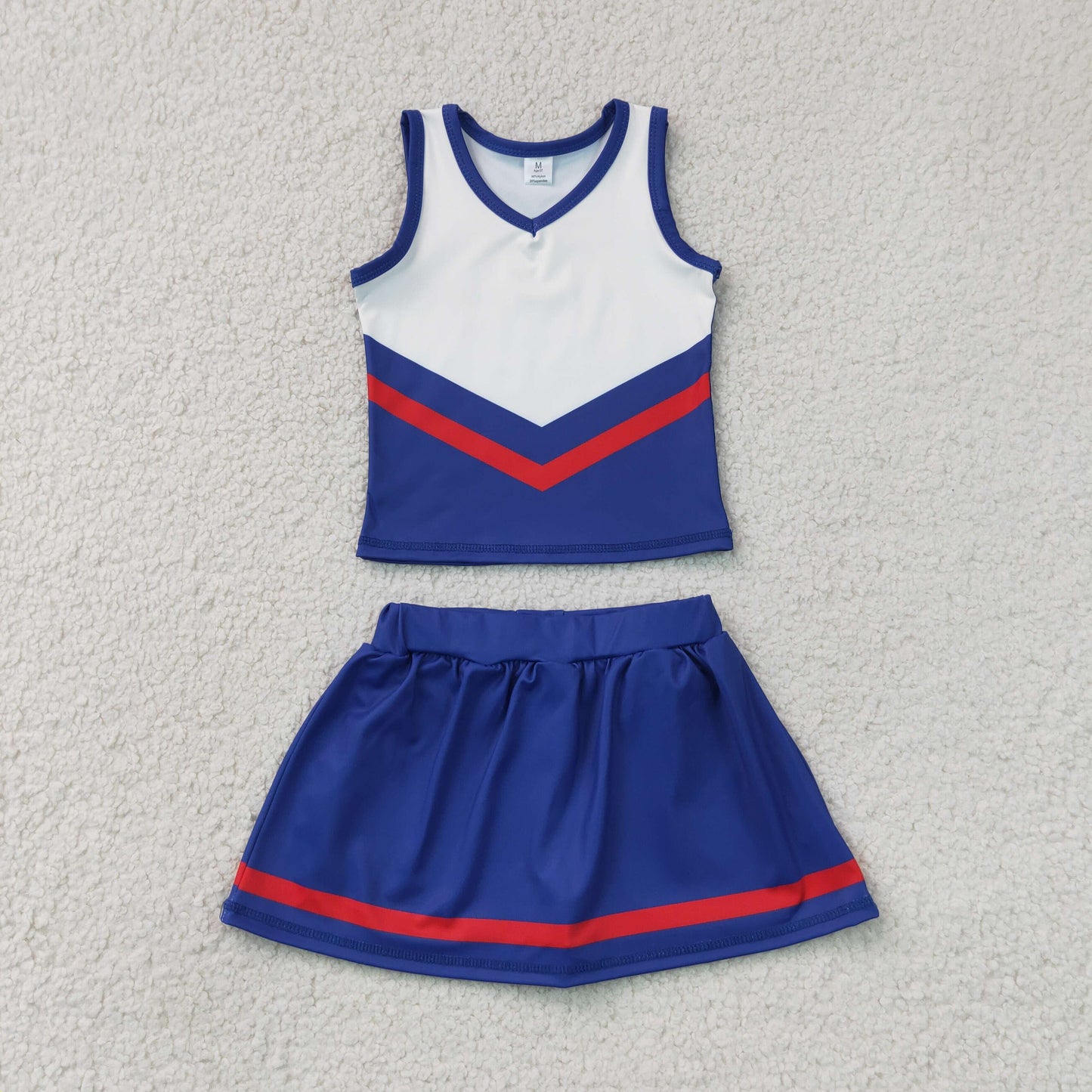GSD4202 YOGA BLUE RED T team skort girl outfit 202607 RTS