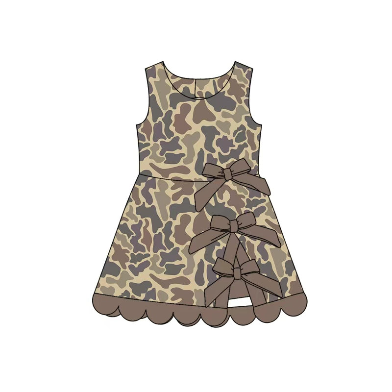 GSD4227 YOGA preorder camo bow scallop girl dress ruffle 202606