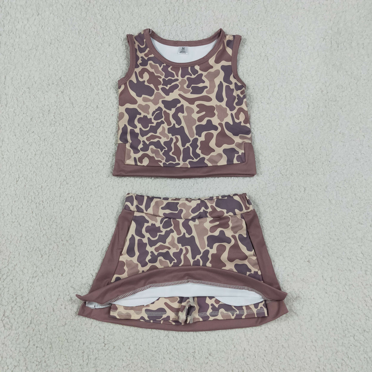 GSD4231 YOGA camo skort girl outfit 202608 RTS