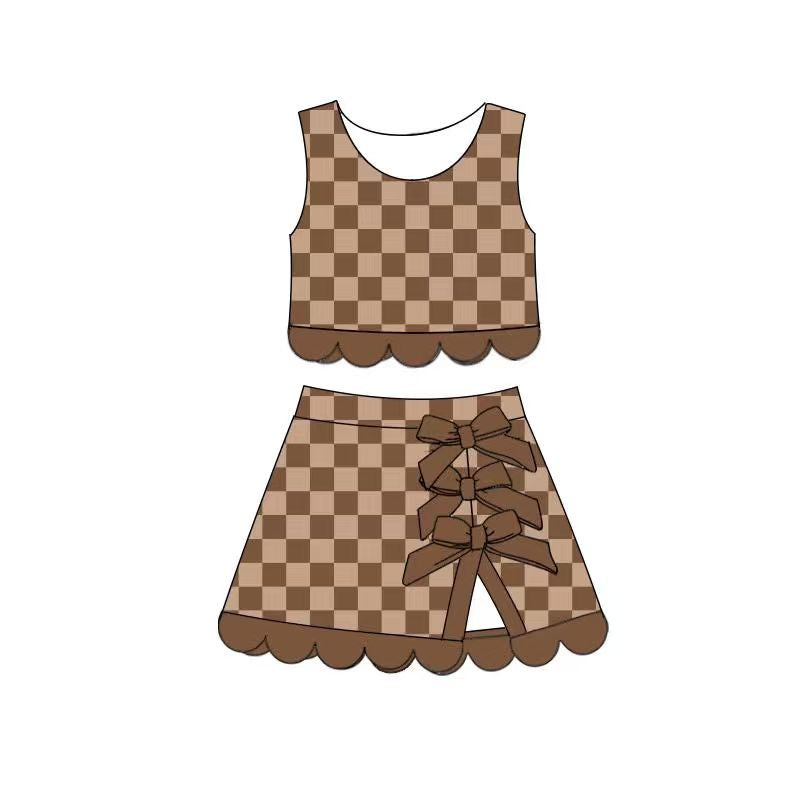 GSD4235 YOGA preorder checkboard skort girl outfit 202619